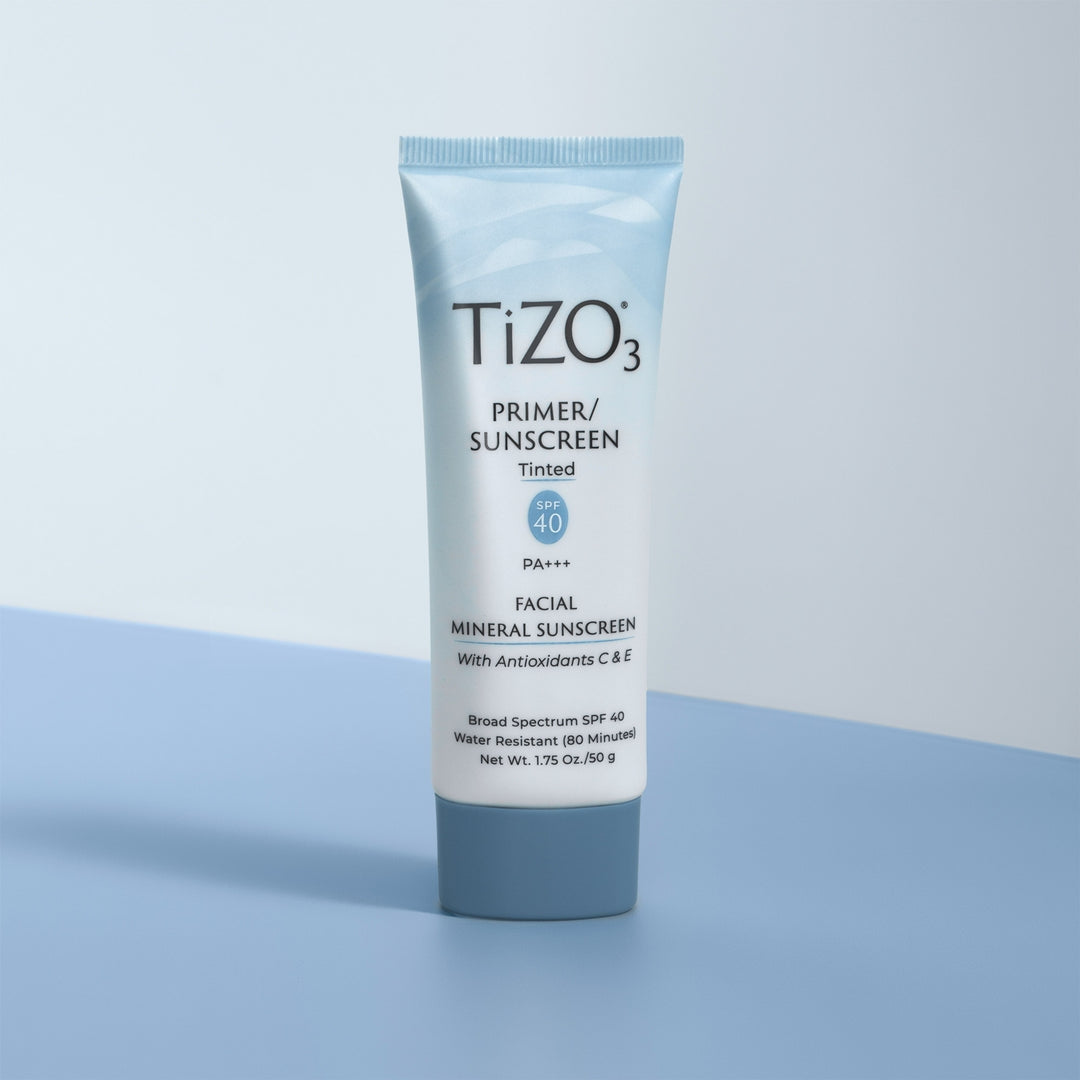 TiZO Facial Primer Bundle – SPF 40 Mineral Sunscreen Primers, Tinted & Non-Tinted Formulas, Broad Spectrum UVA/UVB Protection, Lightweight, Non-Greasy, Makeup-Friendly, 2-Pack